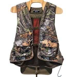 Vintage Gander Mountain Guide Series Turkey‎ Vest Seat Obsession Camo Orange